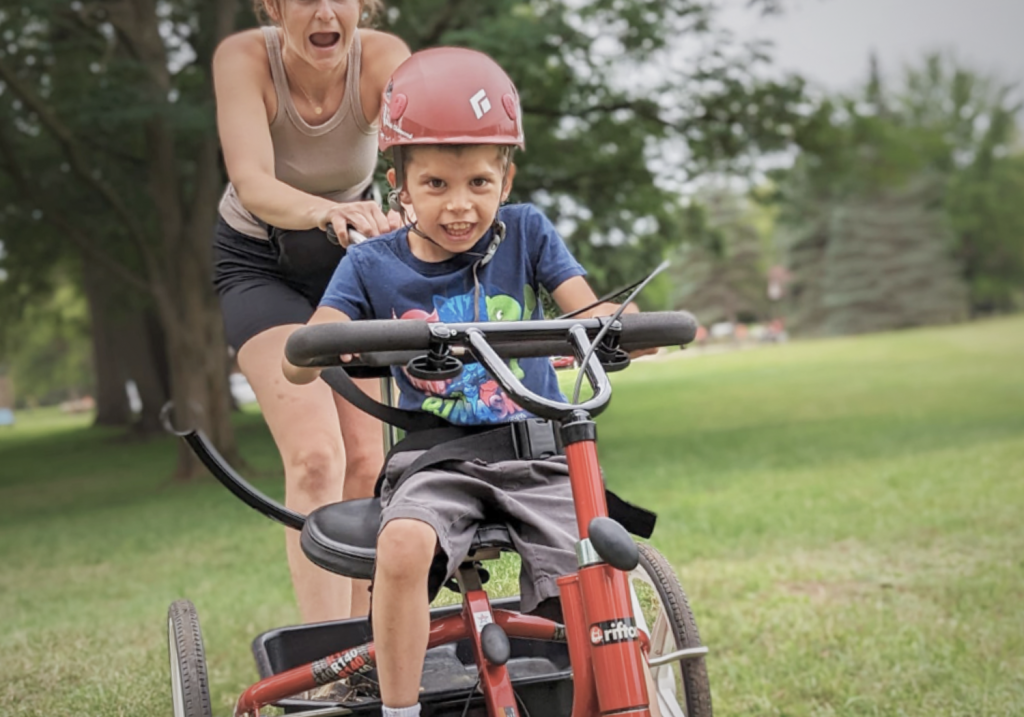 boy on a bike