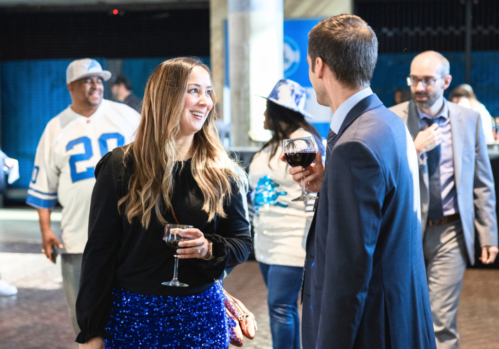 2024 Light the Way Gala photo of attendees enjoying drinks and conversing